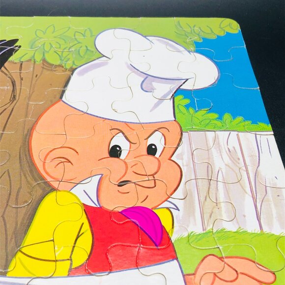 Vintage 1980 Looney Tunes Daffy Duck BBQ Jigsaw Puzzle 100 Large Pcs - COMPLETE - Picture 4 of 14